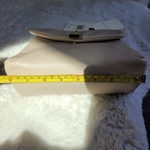 Ted Baker London Cream Top-Handle Satchel with Gold Chain Detail - Picture 10 of 13